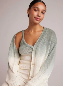 Bijgesneden Vest - Salie Ombre Kleurstof>Bella Dahl Hot