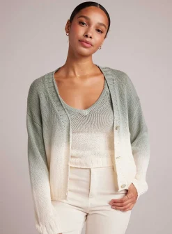 Bijgesneden Vest - Salie Ombre Kleurstof><noscript><img width=