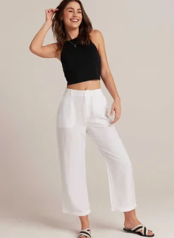 Blakely Utility Crop Met Wijde Pijpen - Wit>Bella Dahl Cheap
