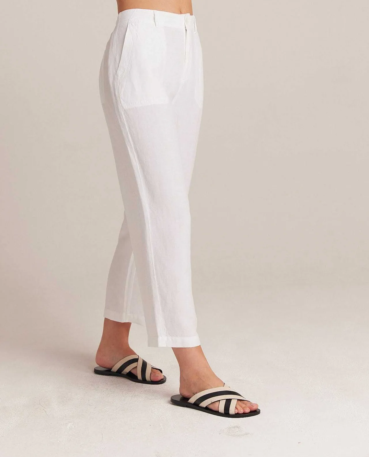 Blakely Utility Crop Met Wijde Pijpen - Wit>Bella Dahl Cheap
