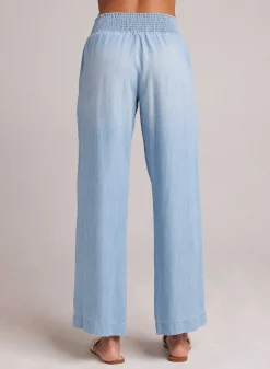 Broek Met Gesmokte Taille En Wijde Pijpen - Caribbean Wash>Bella Dahl New