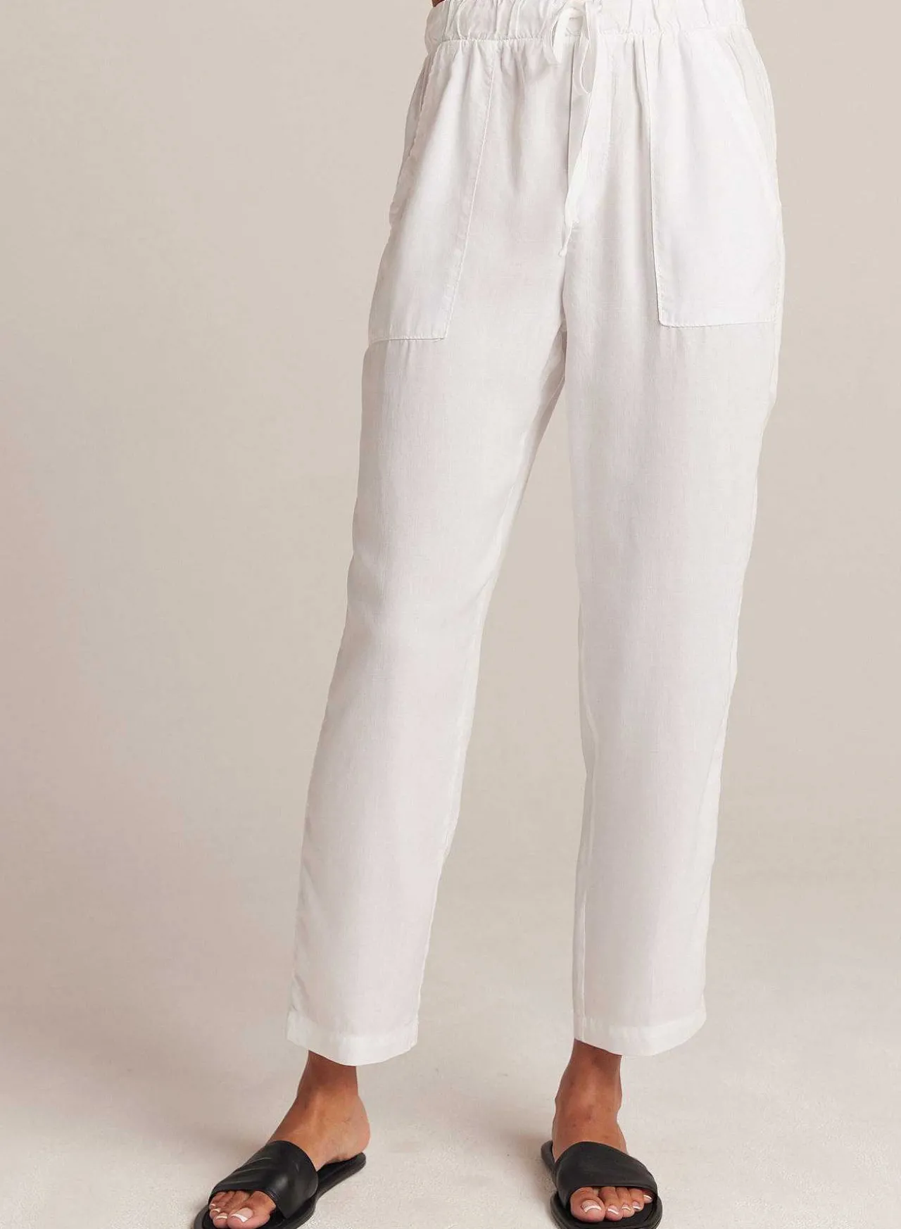 Broek Met Ladderafwerking En Zak - Wit>Bella Dahl Clearance