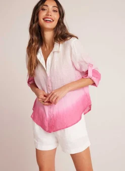 Capri Button Down - Roze Ombre-Kleurstof>Bella Dahl Clearance