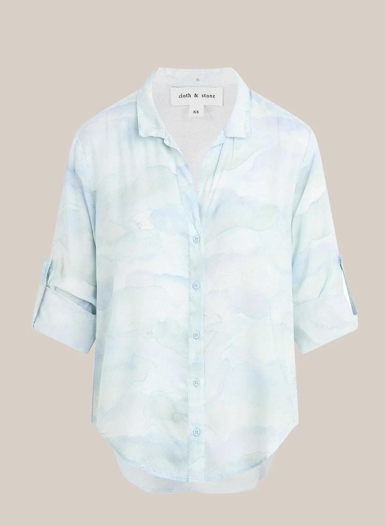 Capri Button-Down Overhemd - Golven Camoprint>Bella Dahl Best Sale