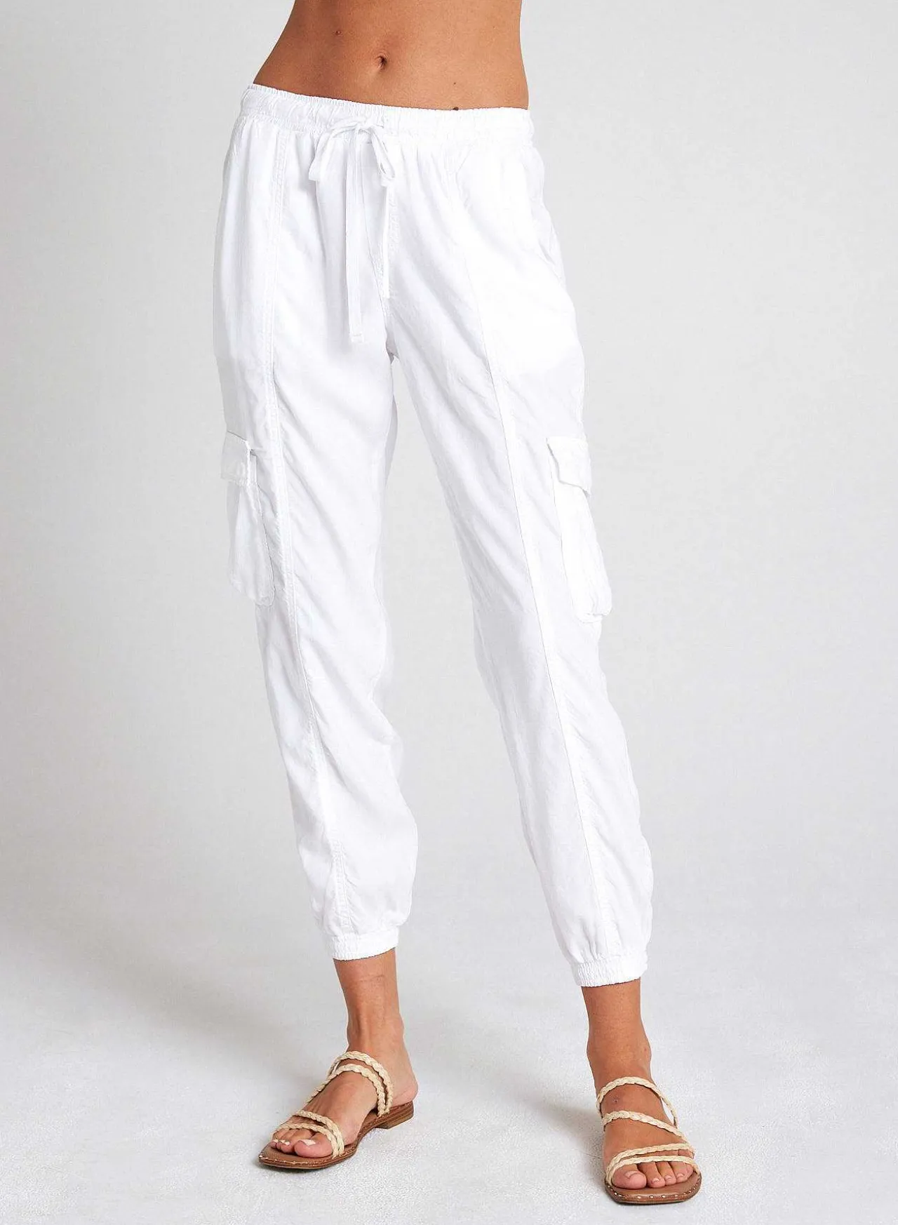Cargo-Trainingsbroek - Wit>Bella Dahl Fashion