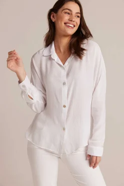 Domanmouw Met Knoopsluiting - Wit>Bella Dahl Cheap