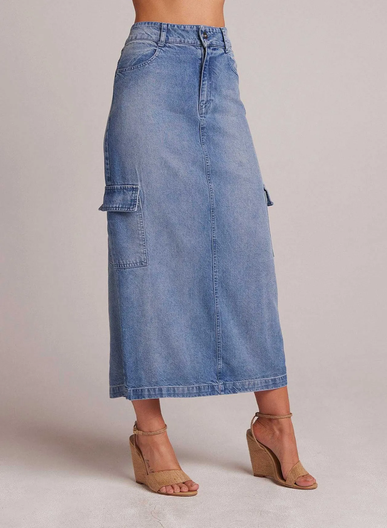 Edie Cargo Lange Rok - Pacific Salt Wash>Bella Dahl Flash Sale
