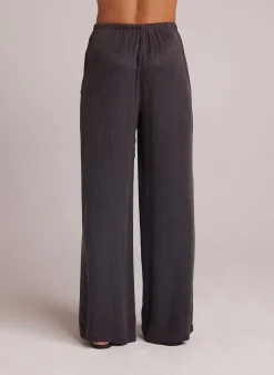 Gemakkelijk Geplooide Broek Met Wijde Pijpen - Leisteenhoutskool><noscript><img width=