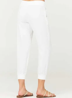 Gemakkelijke Joggingbroek Met Trekkoord - Wit>Bella Dahl Fashion