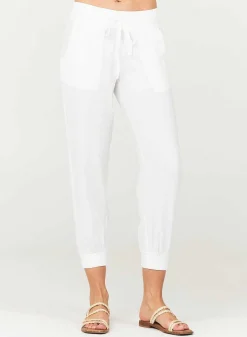 Gemakkelijke Joggingbroek Met Trekkoord - Wit><noscript><img width=