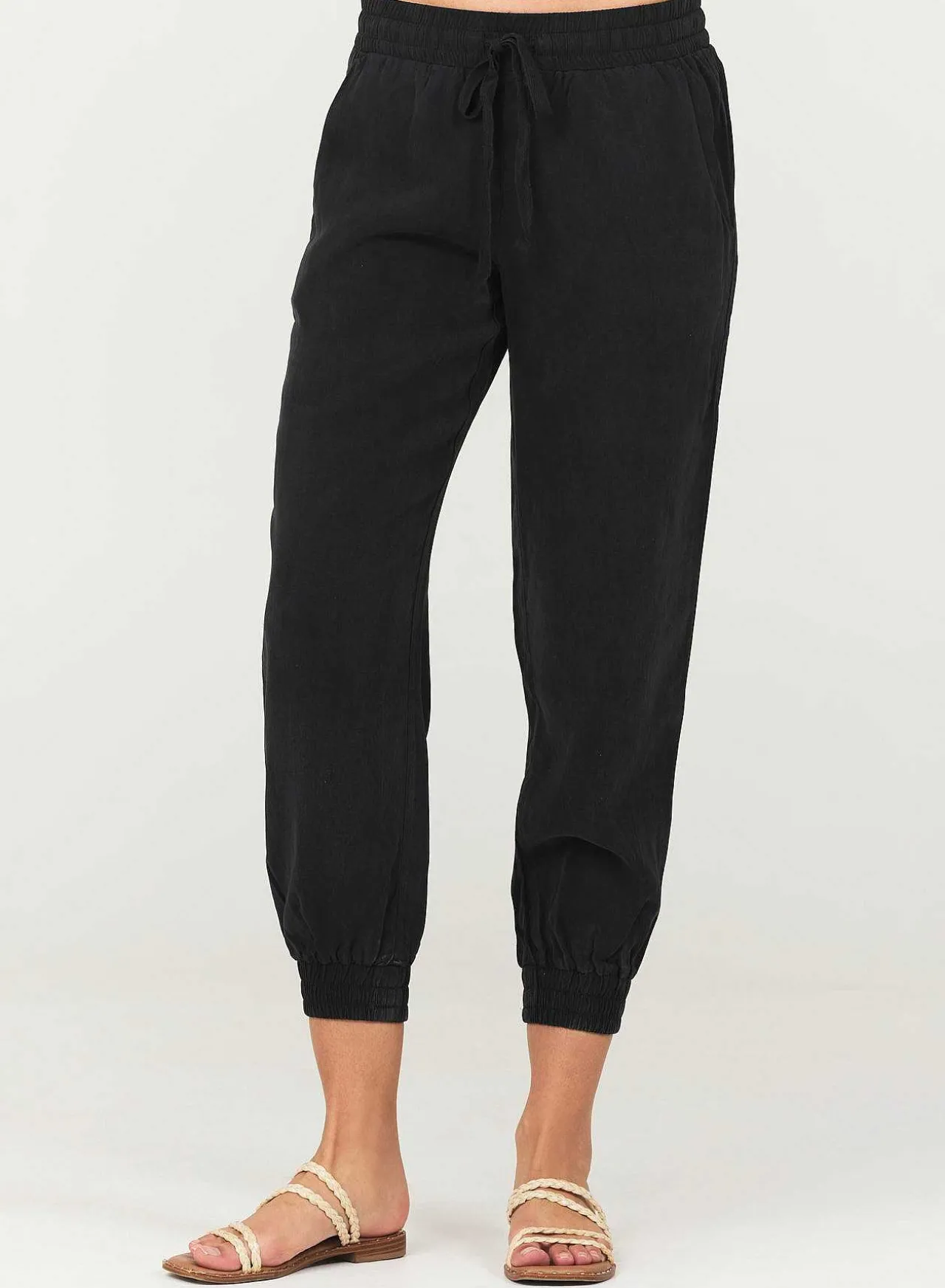 Gemakkelijke Joggingbroek Met Trekkoord - Vintage Zwart>Bella Dahl Fashion