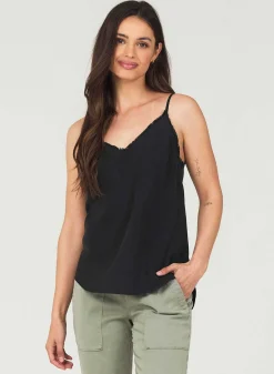 Gerafeld Tencel Cami - Vintage Zwart><noscript><img width=