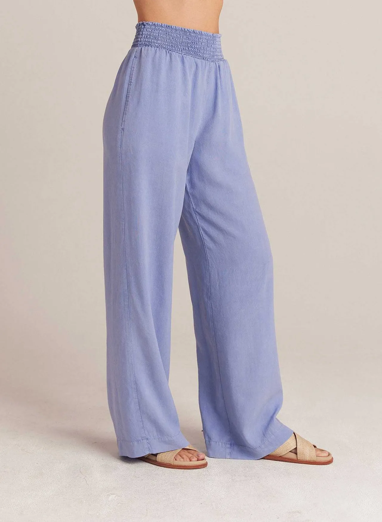 Gesmokte Taille Met Wijde Pijpen - Peri Blue>Bella Dahl Flash Sale