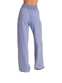 Gesmokte Taille Met Wijde Pijpen - Peri Blue>Bella Dahl Flash Sale