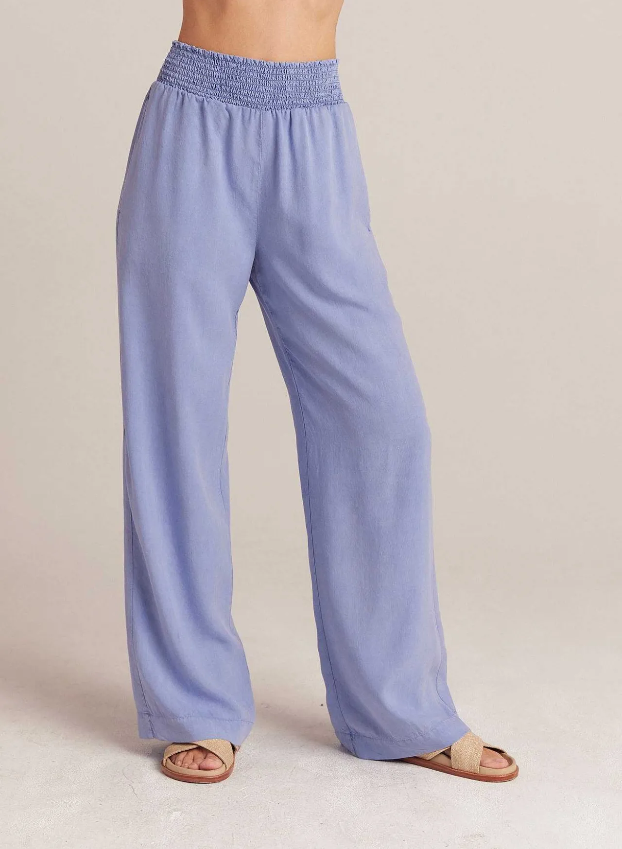Gesmokte Taille Met Wijde Pijpen - Peri Blue>Bella Dahl Flash Sale