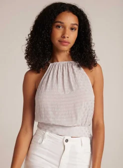 Halster Met Strikknoop Aan De Zijkant - Zilveren Parel>Bella Dahl Hot