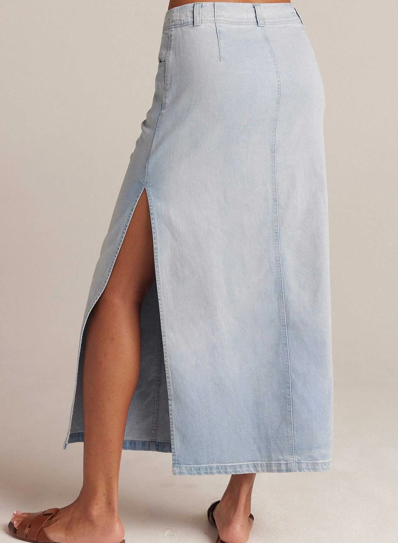 Indigo Rok Met Zijsplitten - Ocean Mist Wash>Bella Dahl Cheap