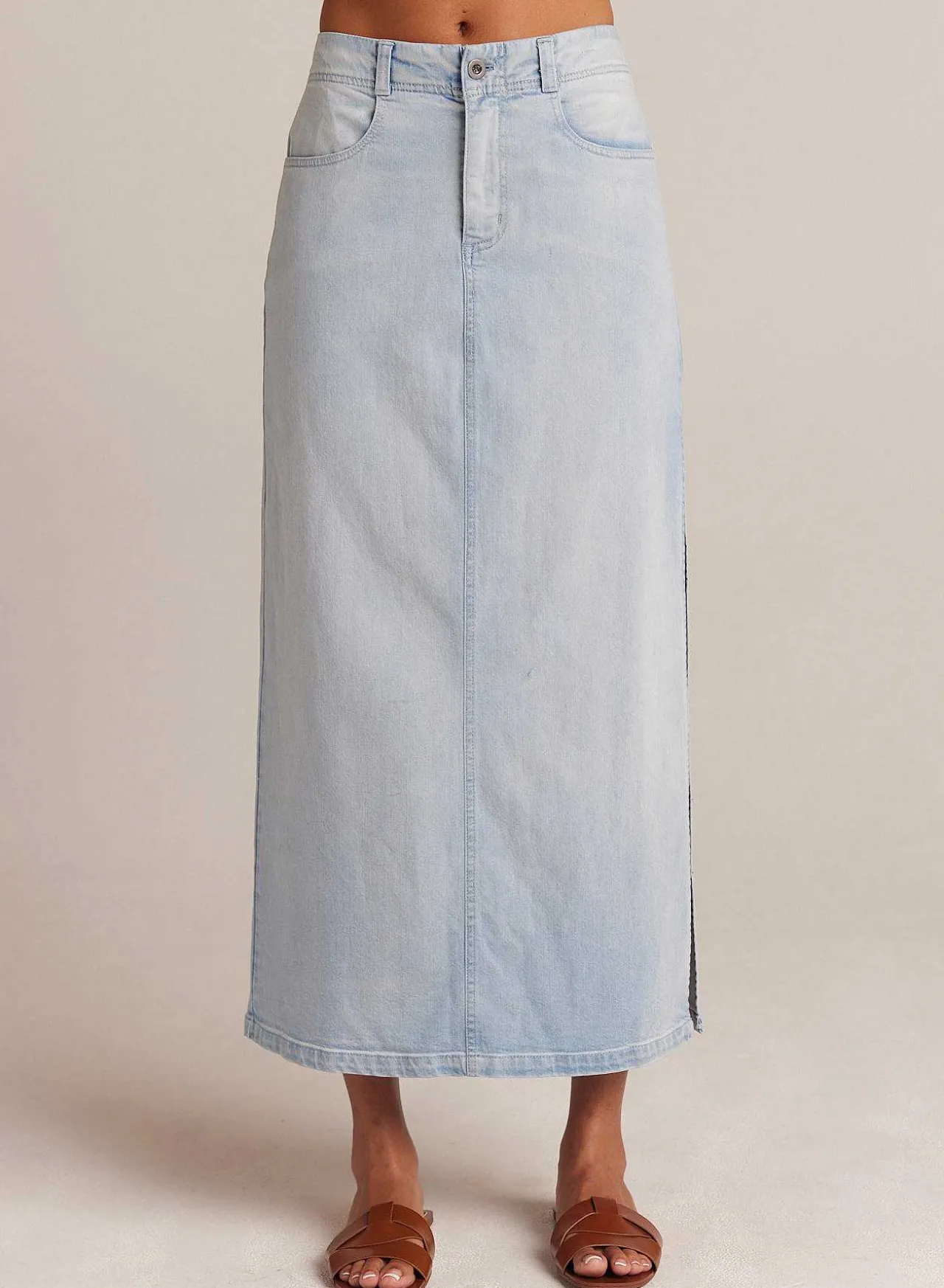 Indigo Rok Met Zijsplitten - Ocean Mist Wash>Bella Dahl Cheap