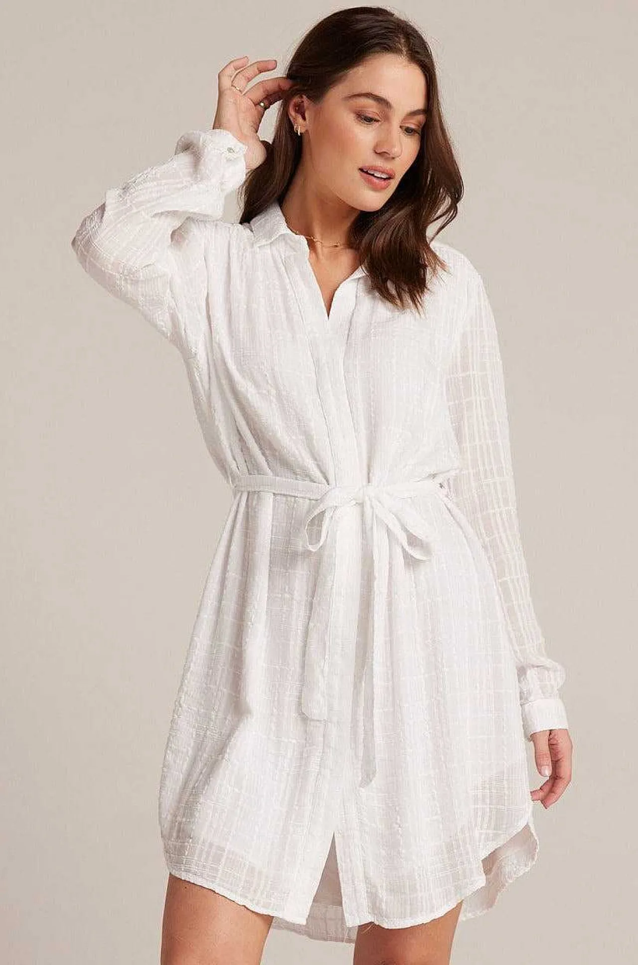 Jurk Met Riem En Verborgen Sluiting - Wit>Bella Dahl Hot