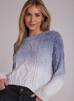 Kabeltrui Met Ronde Hals - Winter Sky Ombre><noscript><img width=