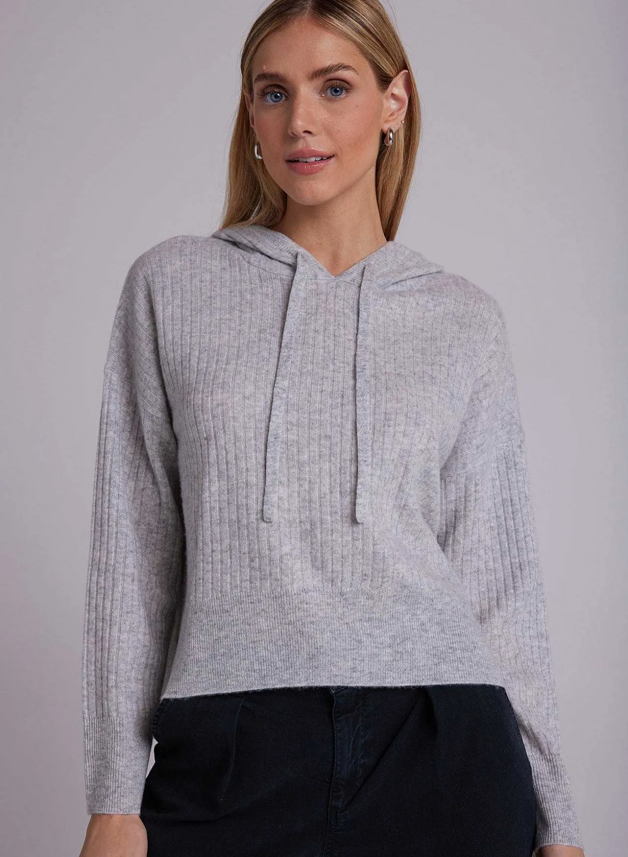 Kasjmier Trui Met Capuchon - Heather Fog>Bella Dahl Fashion