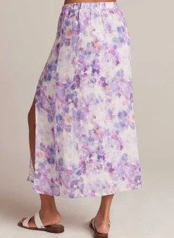 Linnen Maxirok Met Zijsplit - Iris Bloemenprint>Bella Dahl Online
