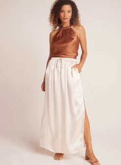 Maxirok Met Plooi Aan De Voorkant - Playa Sand>Bella Dahl Cheap