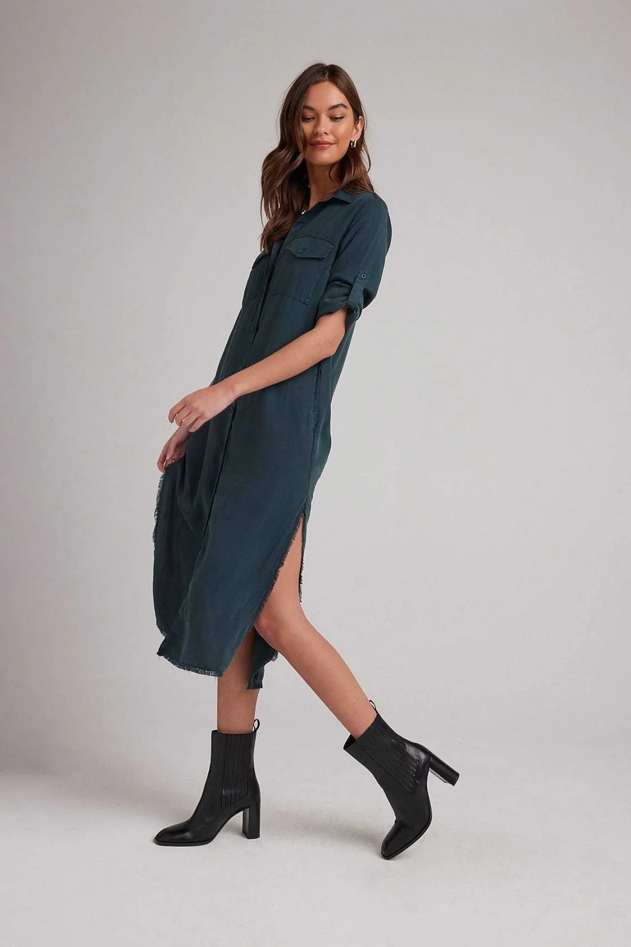 Maxi-Shirtjurk - Jade Night>Bella Dahl Fashion
