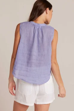 Mouwloze Gesmokte Schouderblouse - Paarse Iris>Bella Dahl Cheap