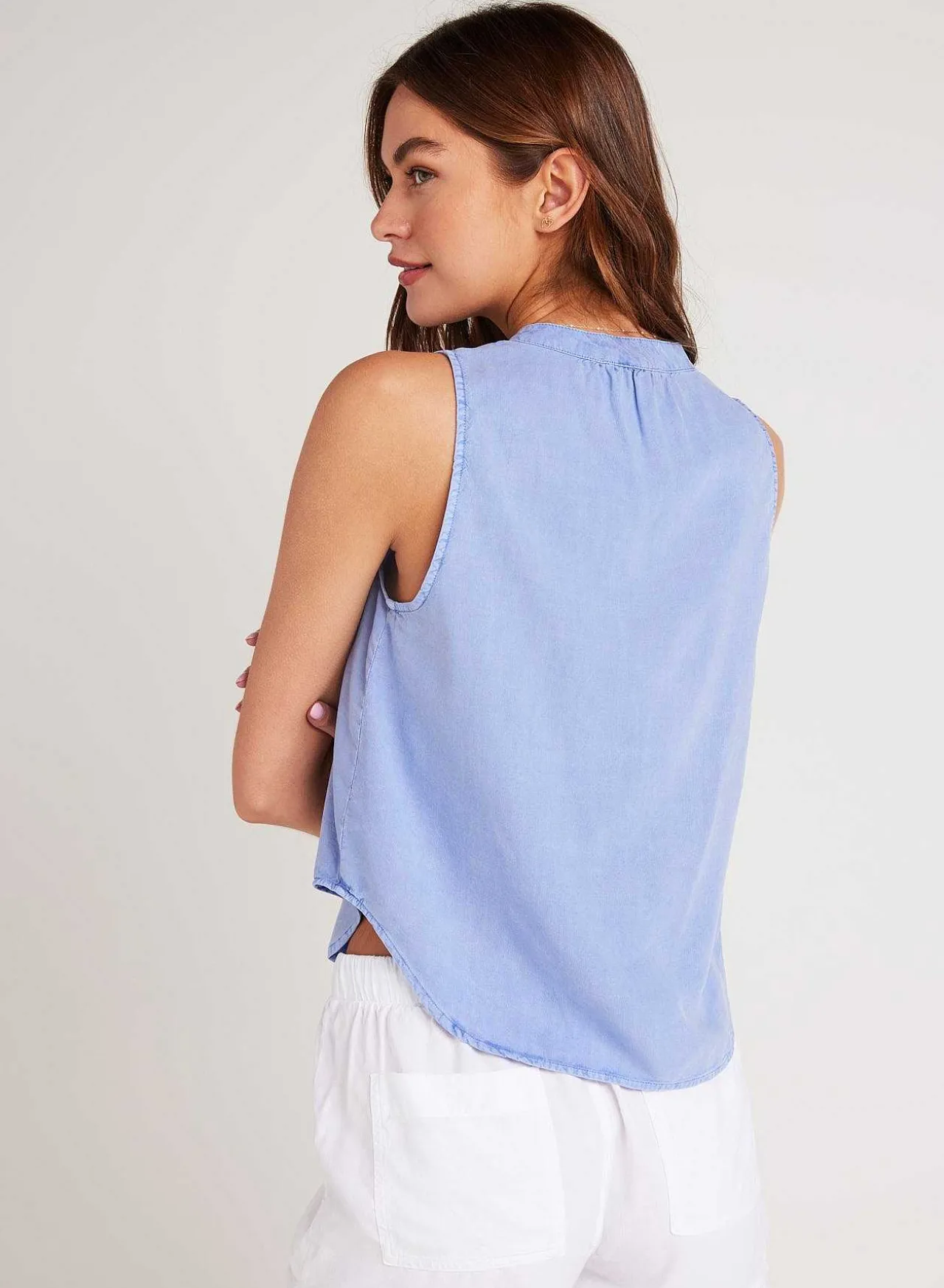 Mouwloze Trui - Peri Blauw>Bella Dahl Flash Sale