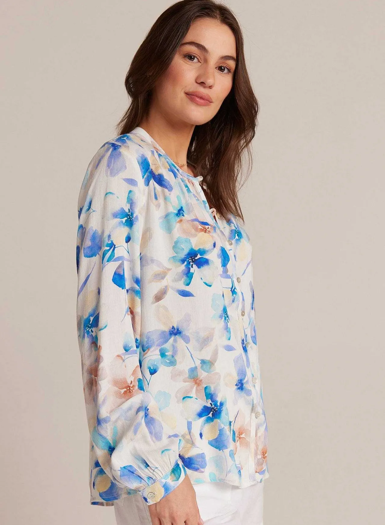 Overhemd Met Knooplus Aan De Voorkant - Malibu-Bloemenprint>Bella Dahl New