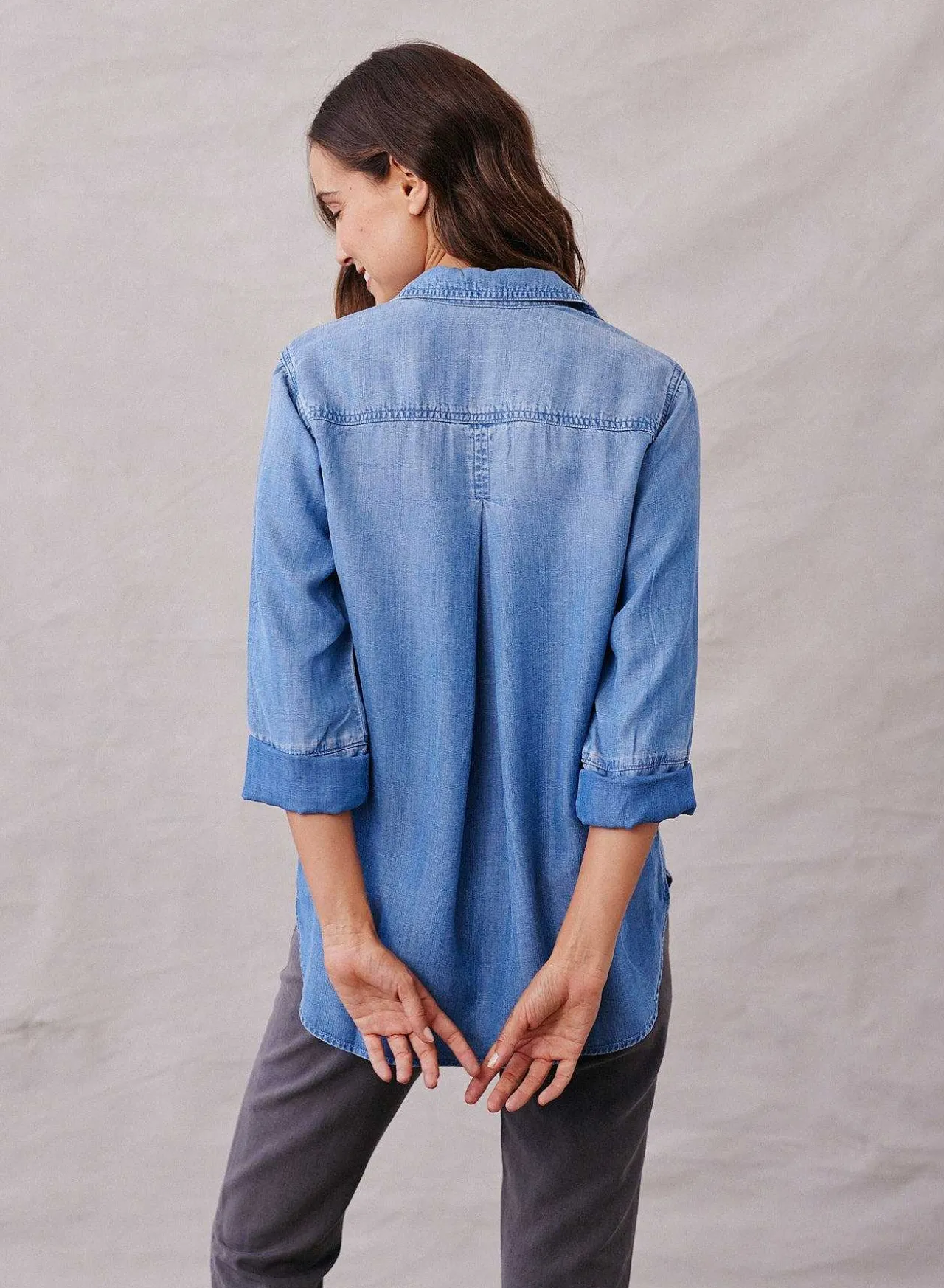 Overhemd Met Knoopsluiting - Medium Ombre-Wassing>Bella Dahl Hot