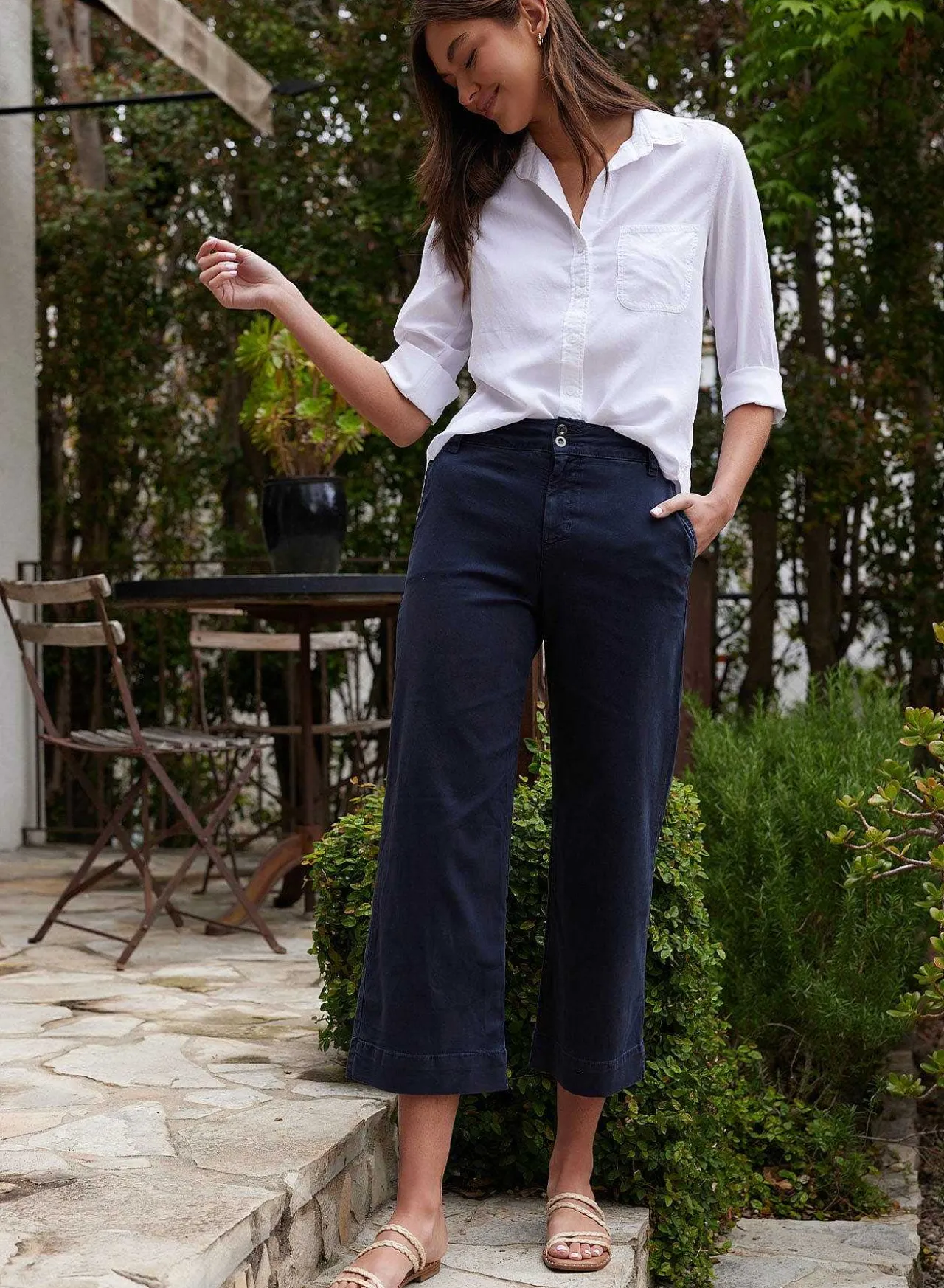 Overhemd Staart Button Down - Wit>Bella Dahl Best Sale