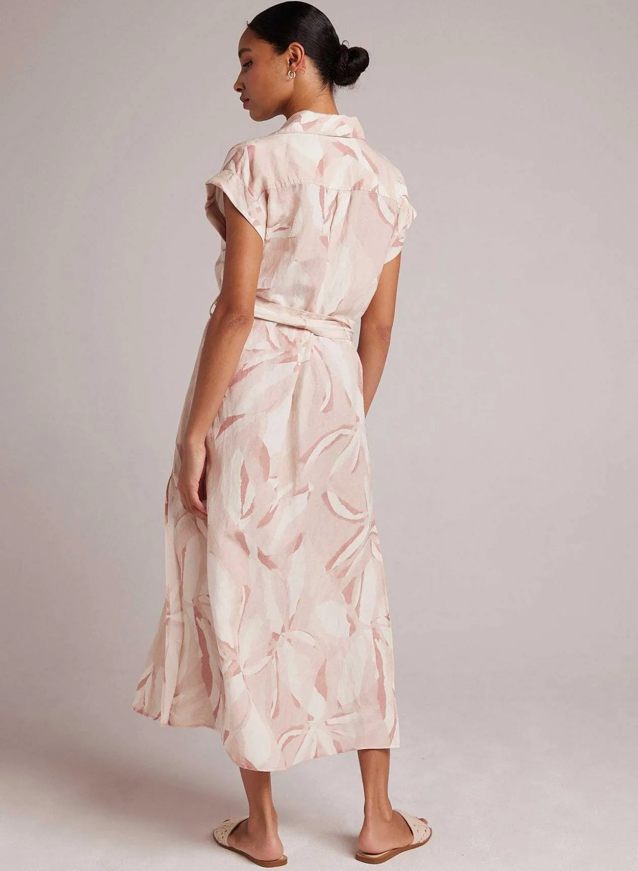 Overhemdjurk Met Riem En Knopen Aan De Voorkant - Fresco-Bloemenprint>Bella Dahl Fashion