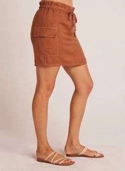 Posey Cargo Minirok - Zomerbruin>Bella Dahl Best