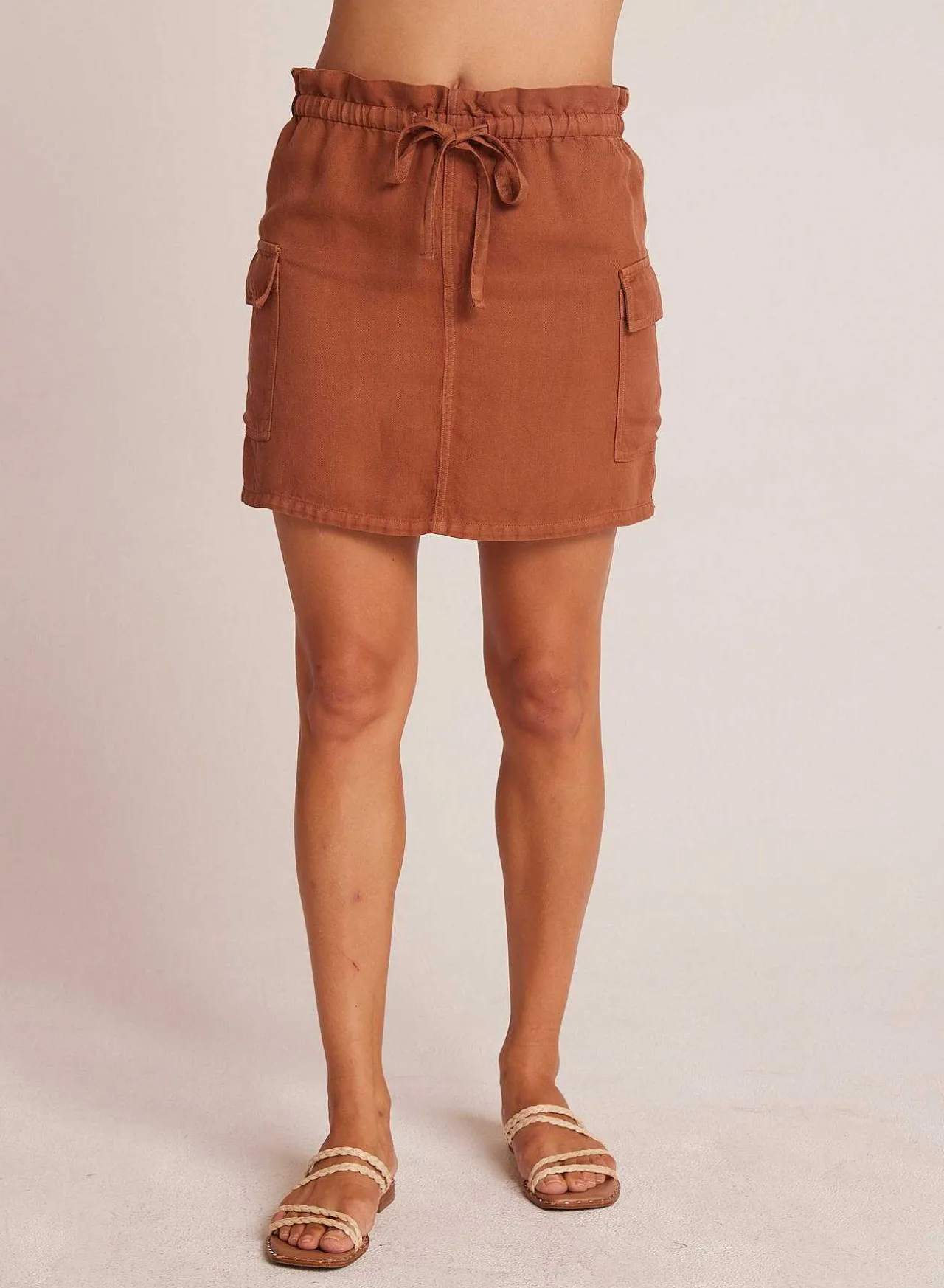 Posey Cargo Minirok - Zomerbruin>Bella Dahl Best