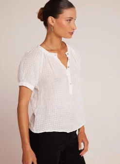 Raglan Trui Met Korte Mouwen - Wit>Bella Dahl Cheap