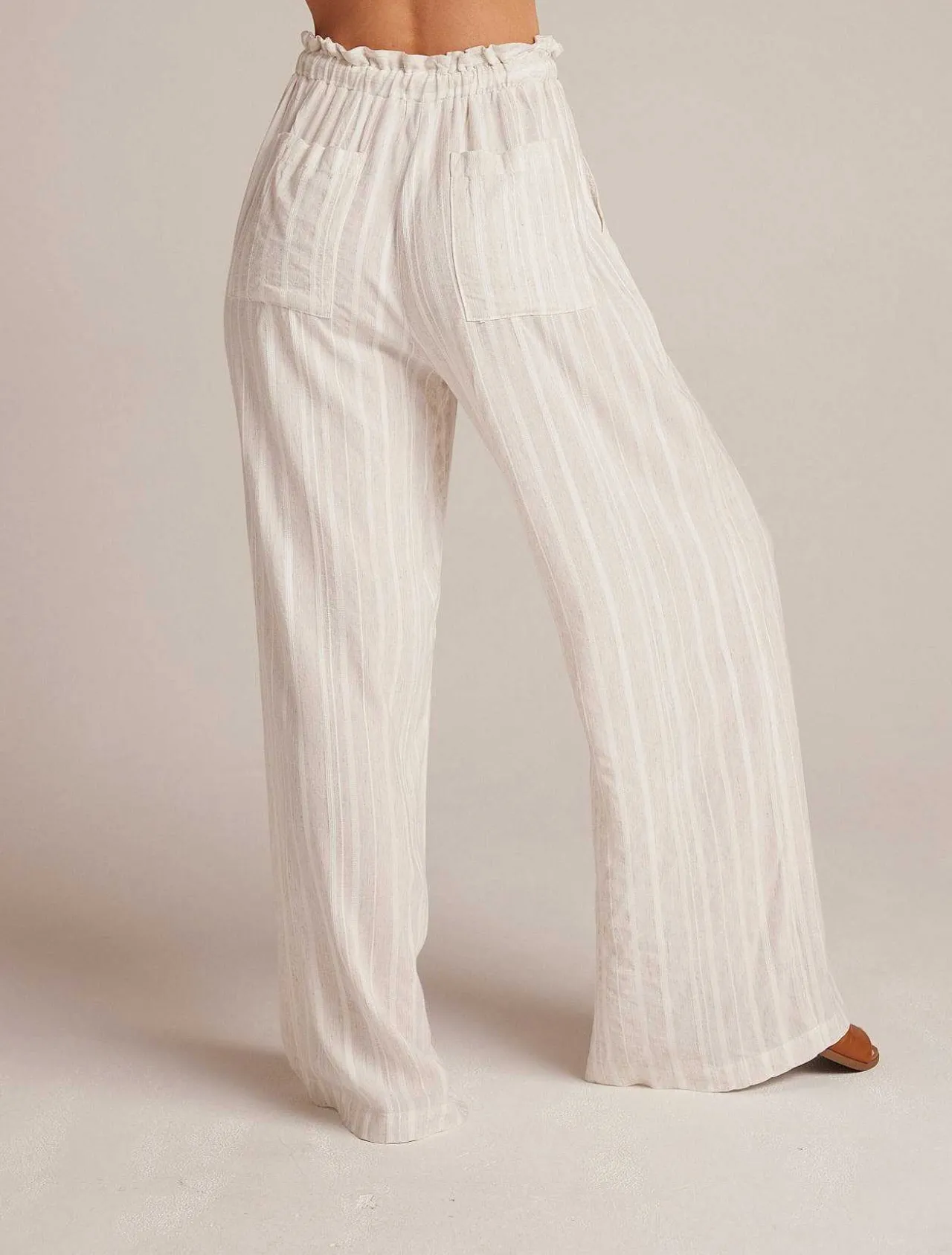 Ruche Taille Wijde Pijpen - Witte Zandstreep>Bella Dahl Hot