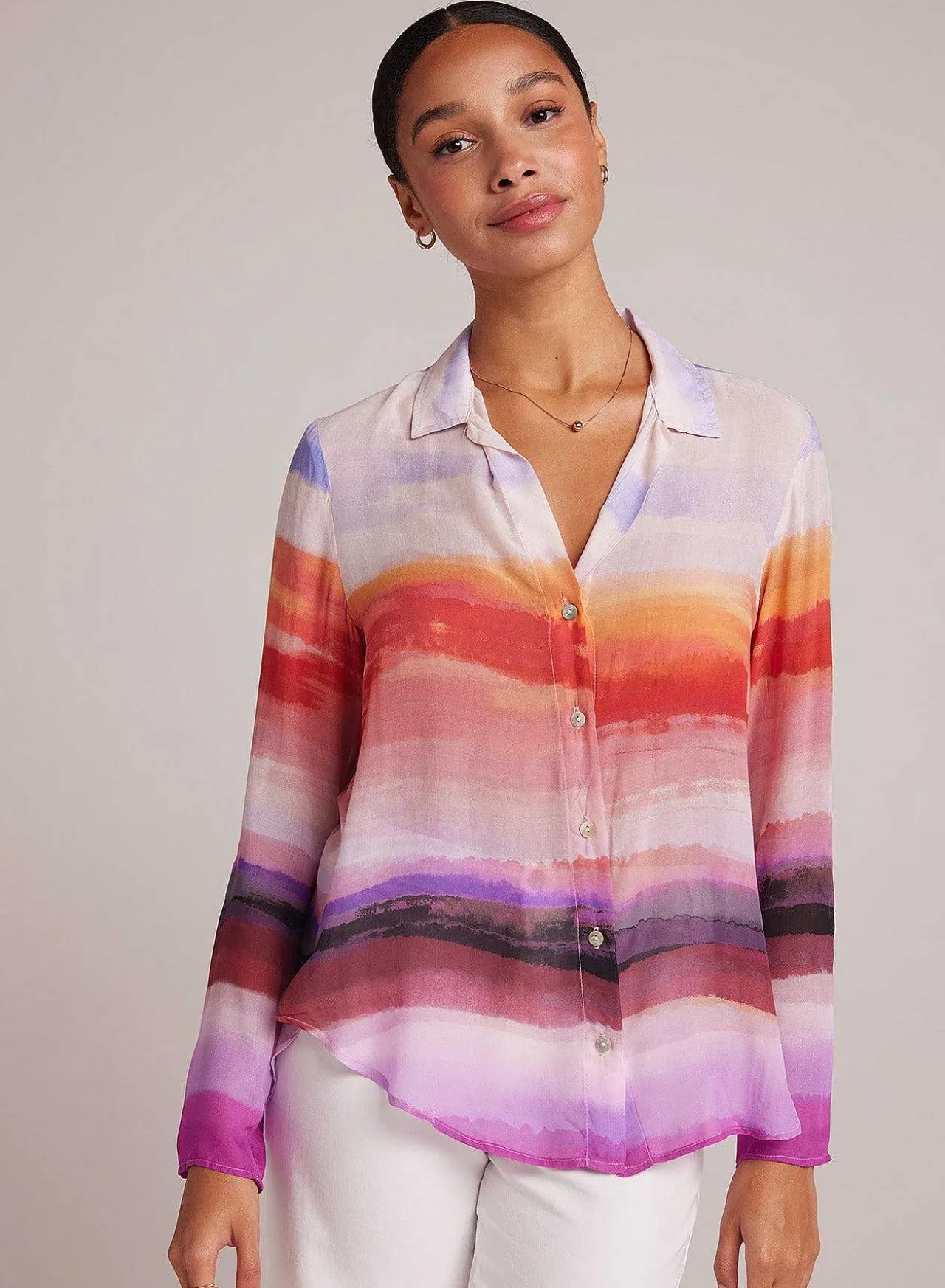 Schoon Overhemd - Canyon-Streepprint>Bella Dahl Flash Sale