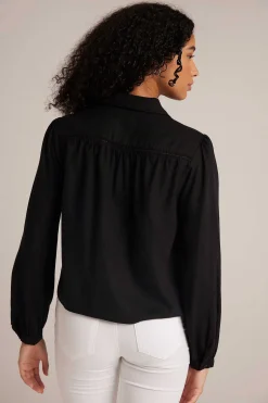 Shirt Met Lange Mouwen En Ladderversiering - Zwart>Bella Dahl Hot