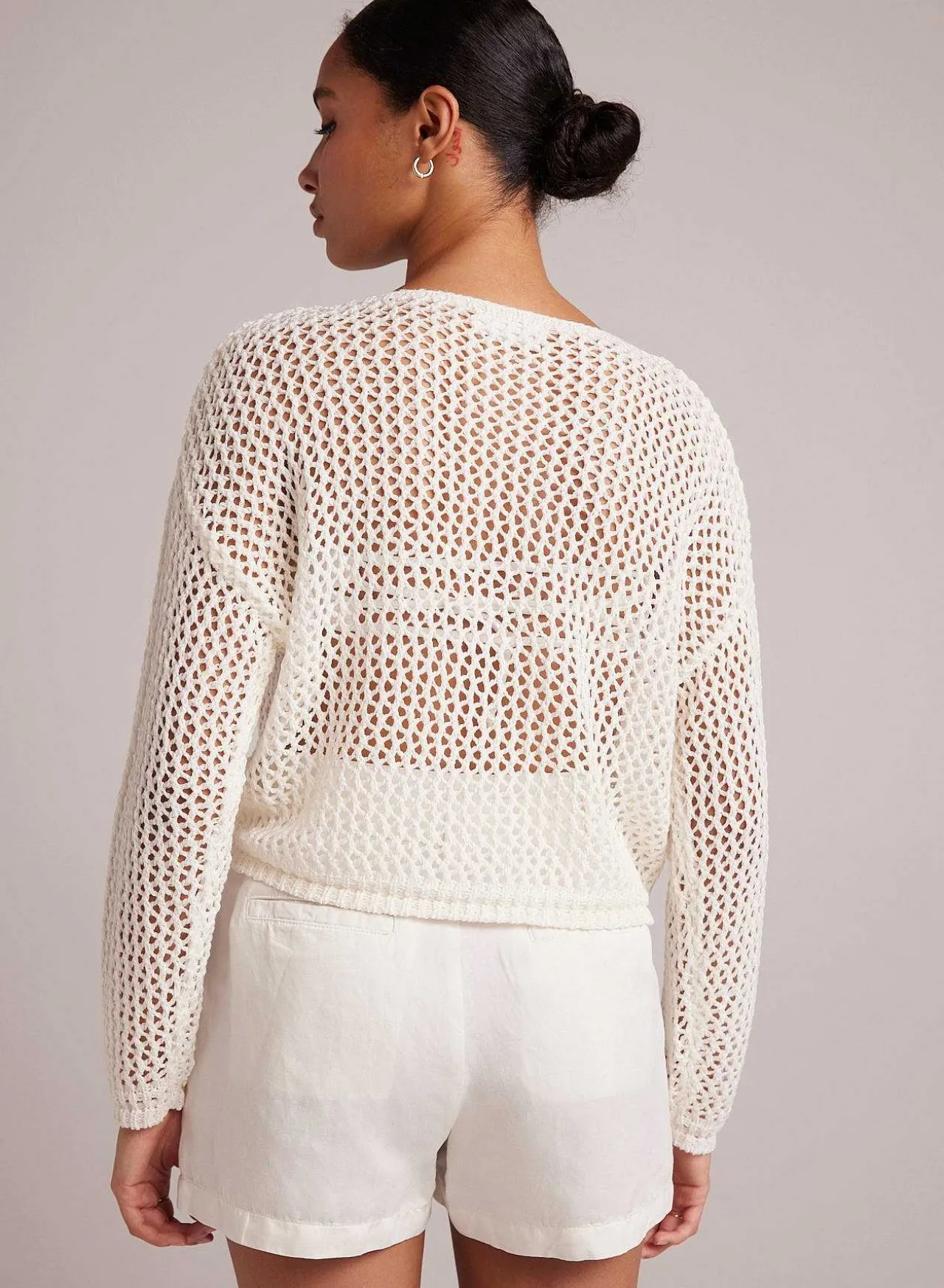 Slouchy Open Gebreide Trui - Gebroken Wit>Bella Dahl Discount