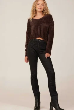 Slouchy Trui Met V-Hals - Kwartsbruin><noscript><img width=