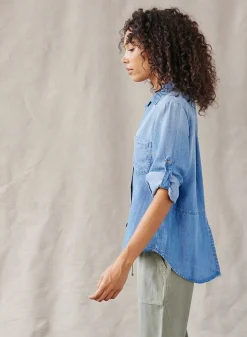 Split Achteraan, Button-Down - Medium Ombre-Wassing>Bella Dahl Shop