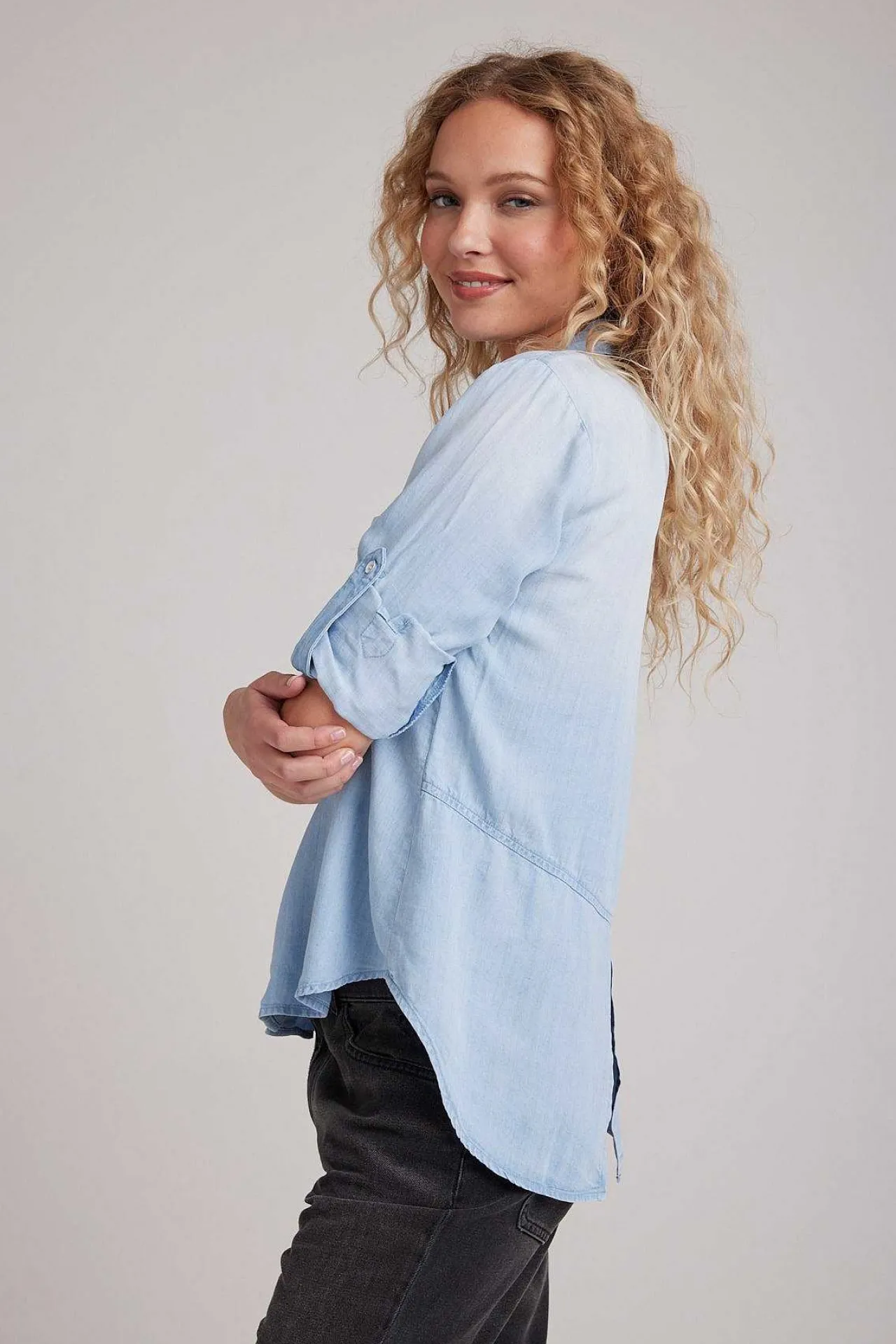 Split Achteraan, Knop Omlaag - Sunbleach Wash>Bella Dahl Best