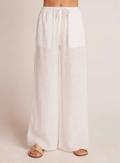 Strandbroek Met Wijde Pijpen En Zakken - Wit>Bella Dahl Flash Sale