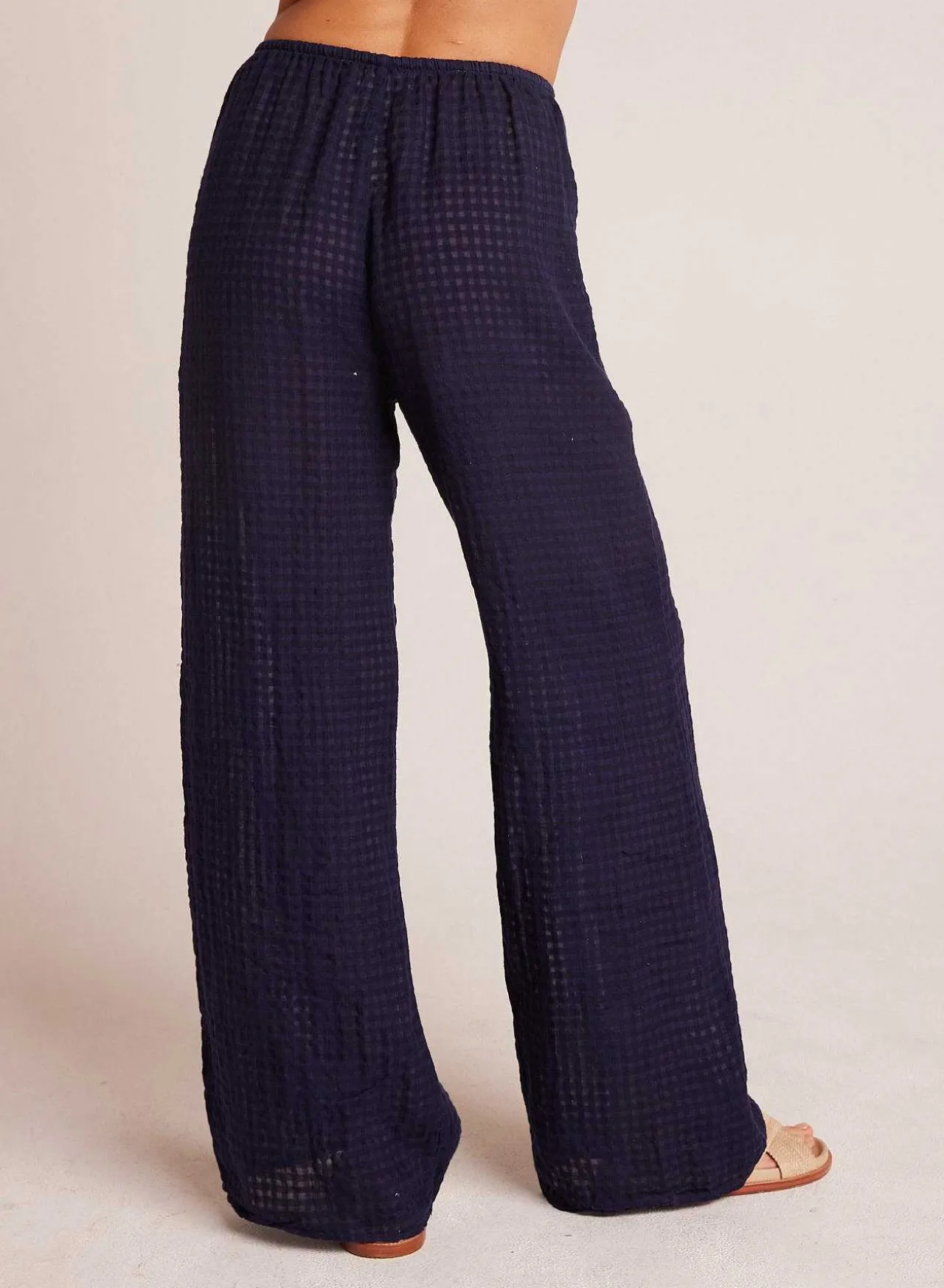 Strandbroek Met Wijde Pijpen En Zakken - Tropic Navy>Bella Dahl Discount