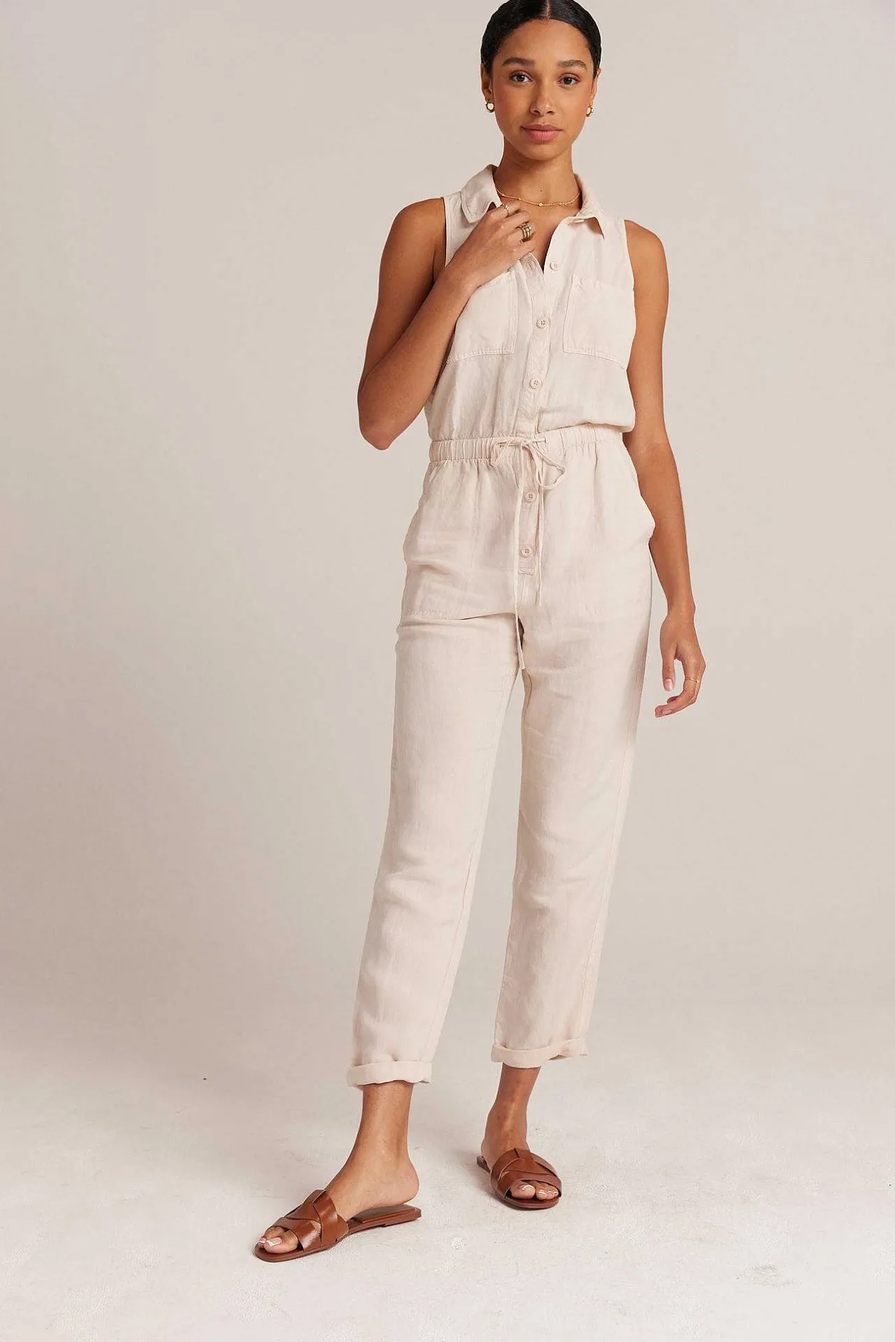 Sunday Pocket Jumpsuit - Zandkaki>Bella Dahl Sale