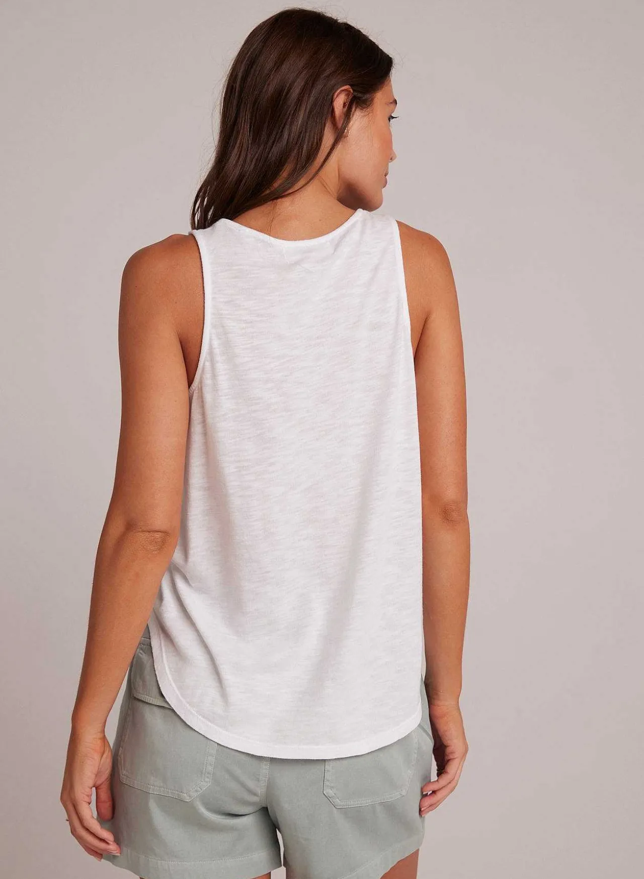 Tanktop Met Ronde Hals - Wit>Bella Dahl Fashion