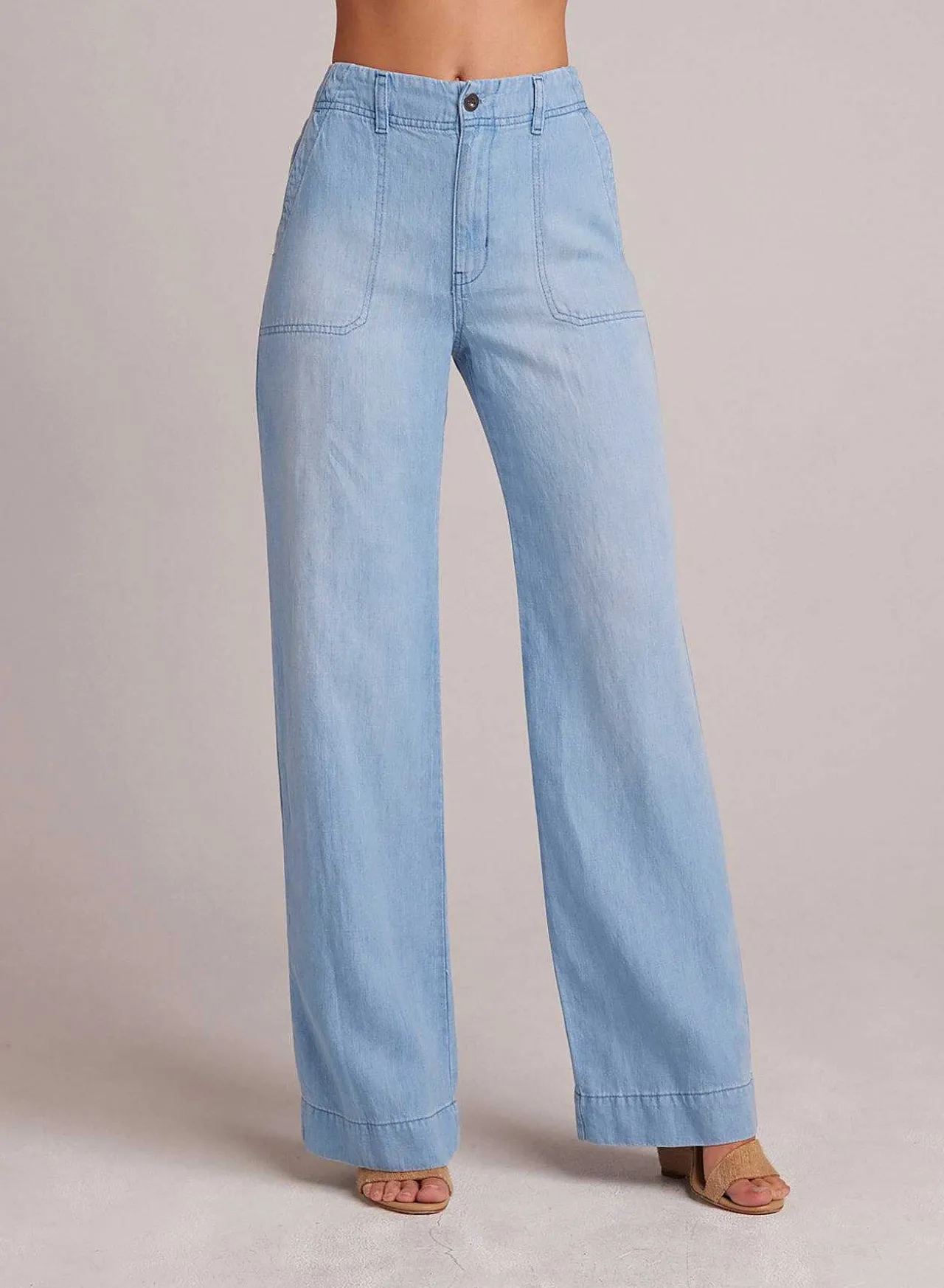 Taylor Utility Jeans Met Wijde Pijpen - Coastal Wash>Bella Dahl Cheap