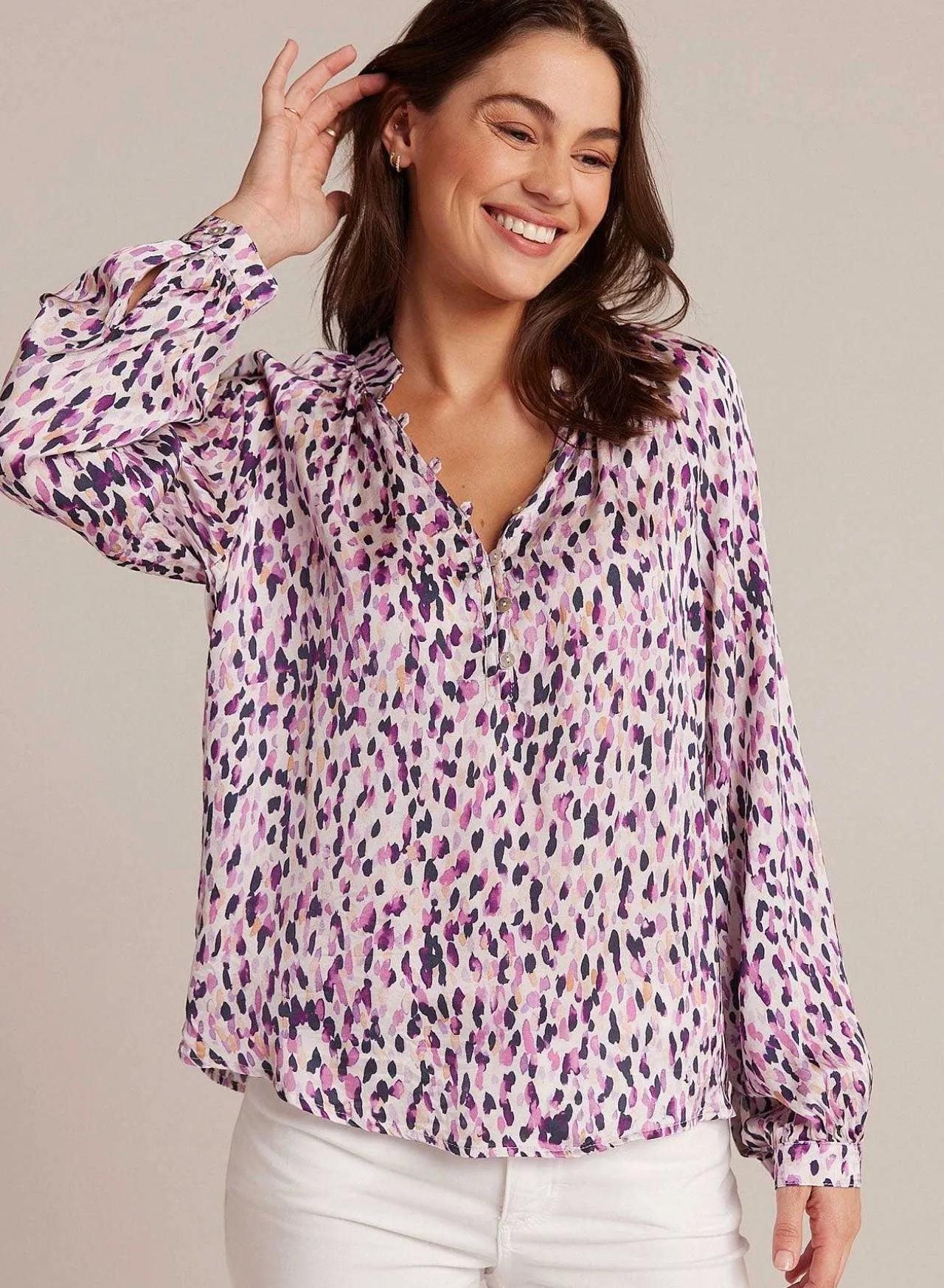 Trui Met Raglanmouwen - Confettiprint>Bella Dahl Hot